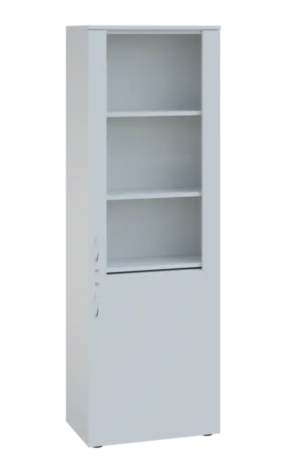 LE - 601 skříň léková prosklená, pravá, bílá